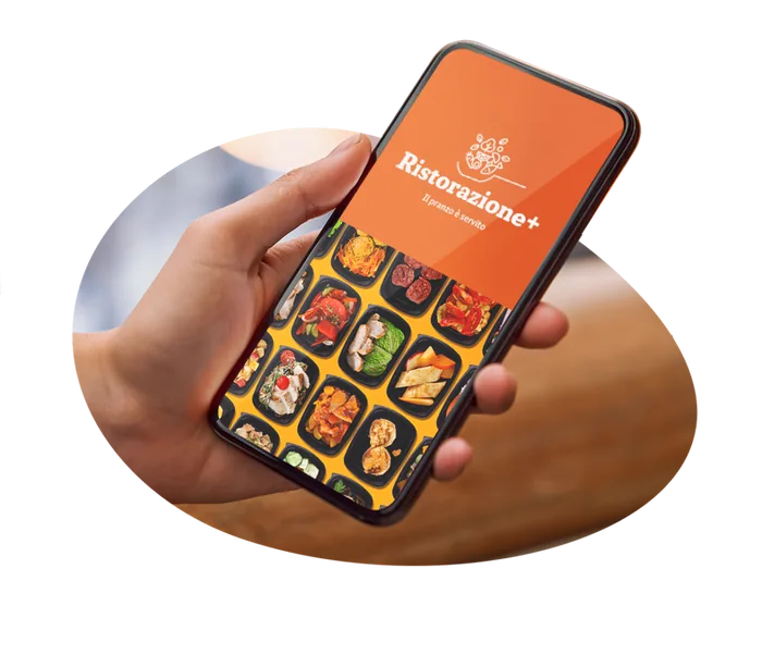 I menù di Ristorazione Più su smartphone